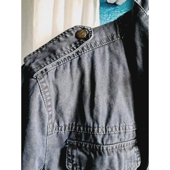 Levis Blue Sherpa Lined Trucker Chore Military Style Jacket Men Size Medium - Picture 12 of 13